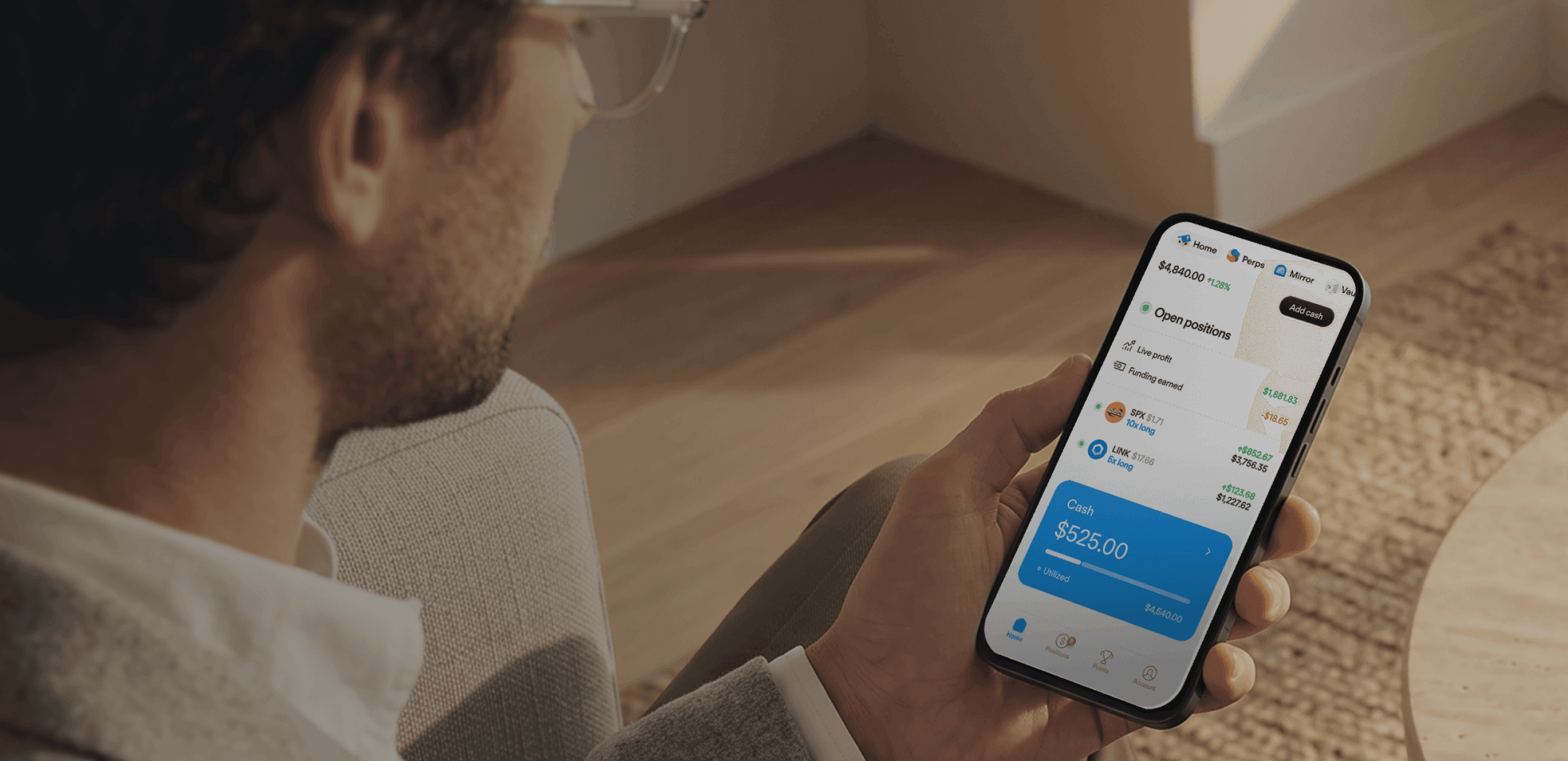 Trader with Dreamcash app